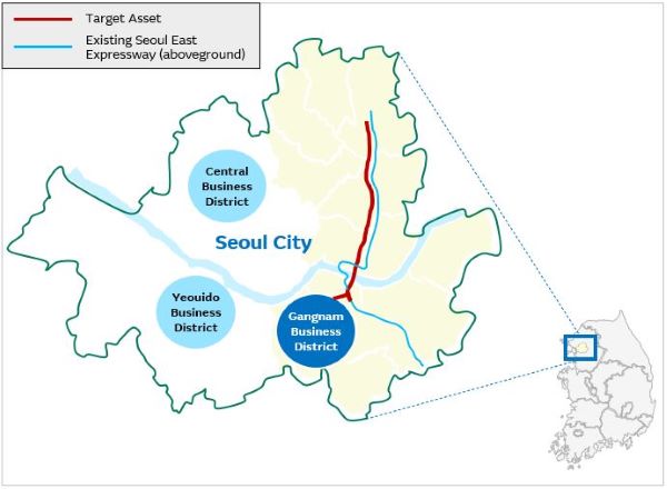 Gwangju Second Beltway Section 1 map