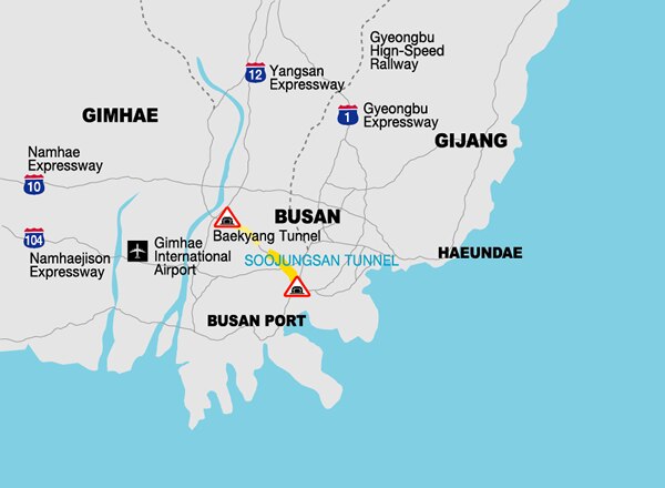 Soojungsan Tunnel map