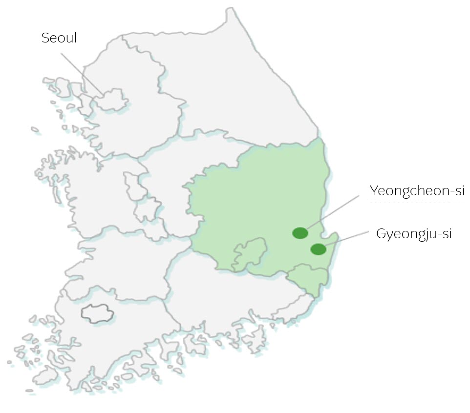 Gwangju Second Beltway Section 1 map